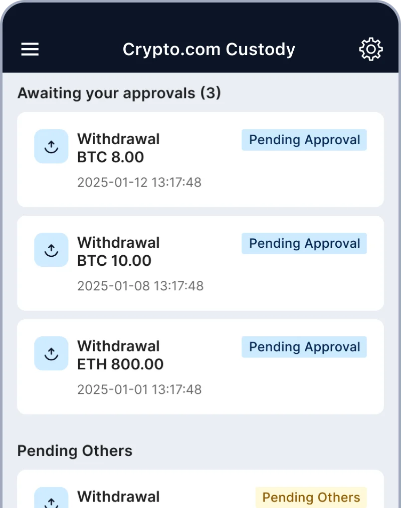 Crypto Custody - Crypto.com